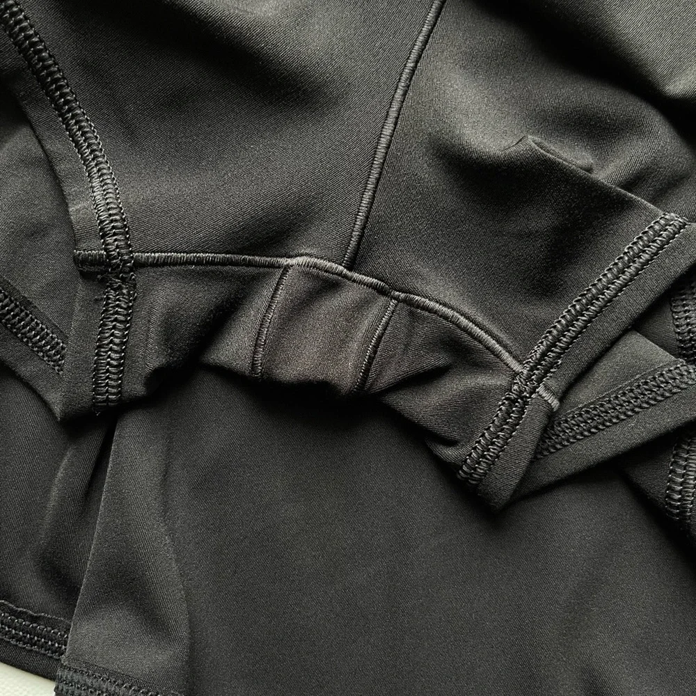 Offline By AERIE Black Athletic Pull-On Crossover Tennis Skort Black‎ Sz L